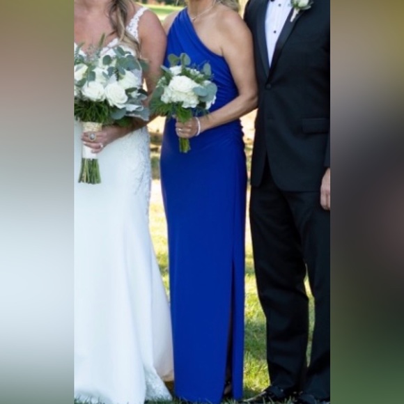 Ralph lauren one shoulder blue dress - Picture 4 of 4